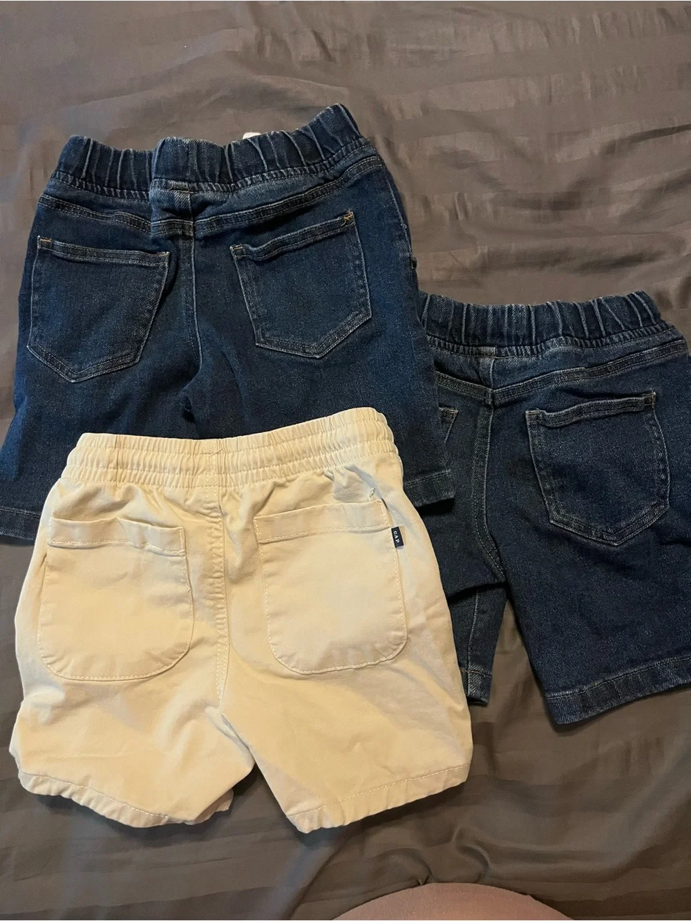 GAP Boys Navy Denim & Khaki Shorts Set